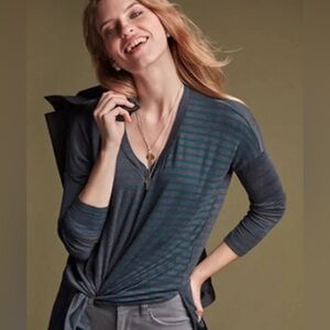 CAbi 3687 Hybrid Stripe Tee